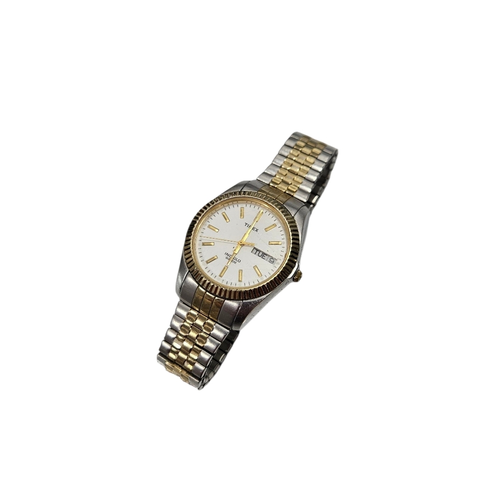 Timex Indiglo Two-Tone Men’s Watch – Day-Date